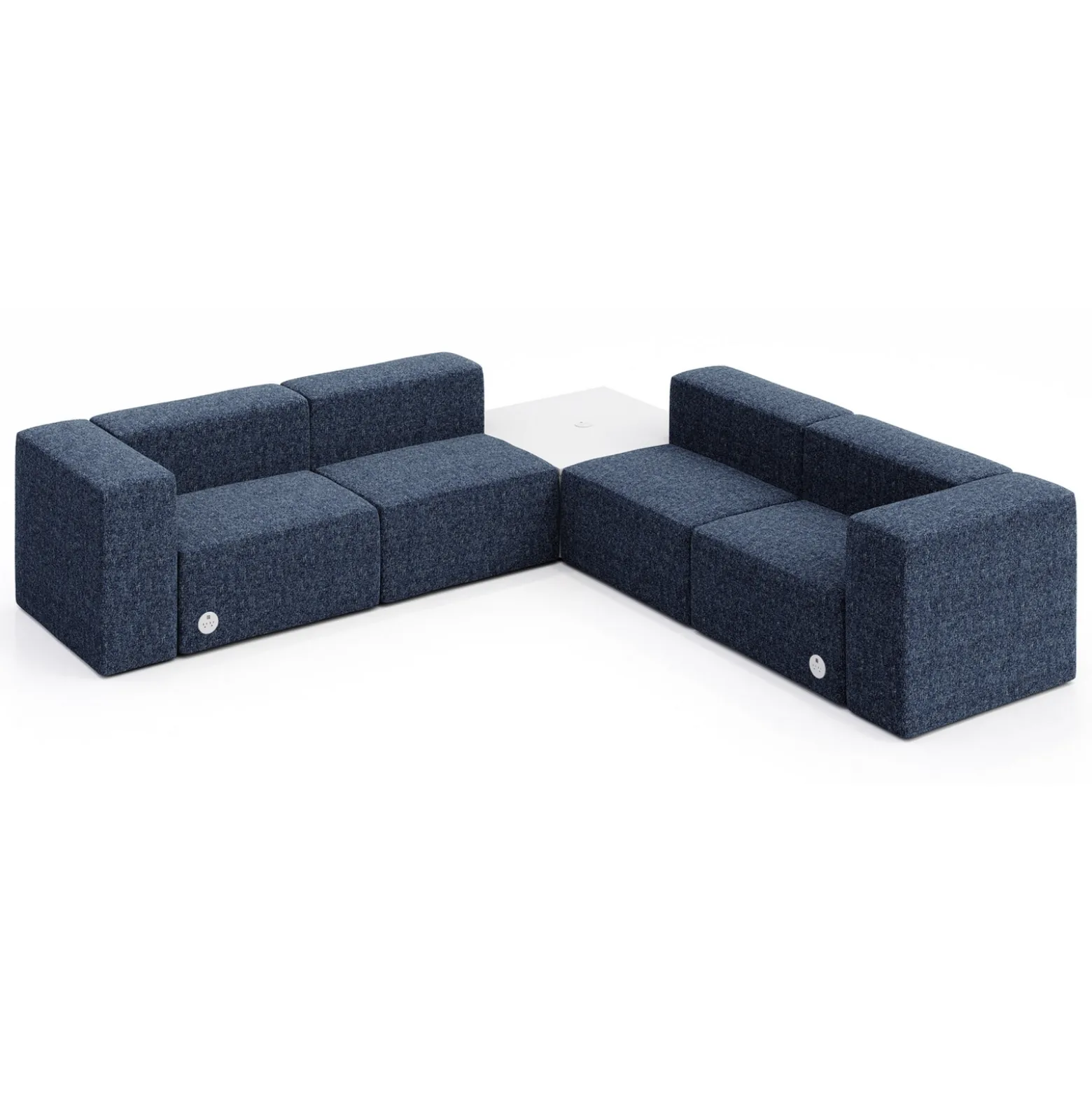 Haven 4 Person Corner Sofa with Table and Power
