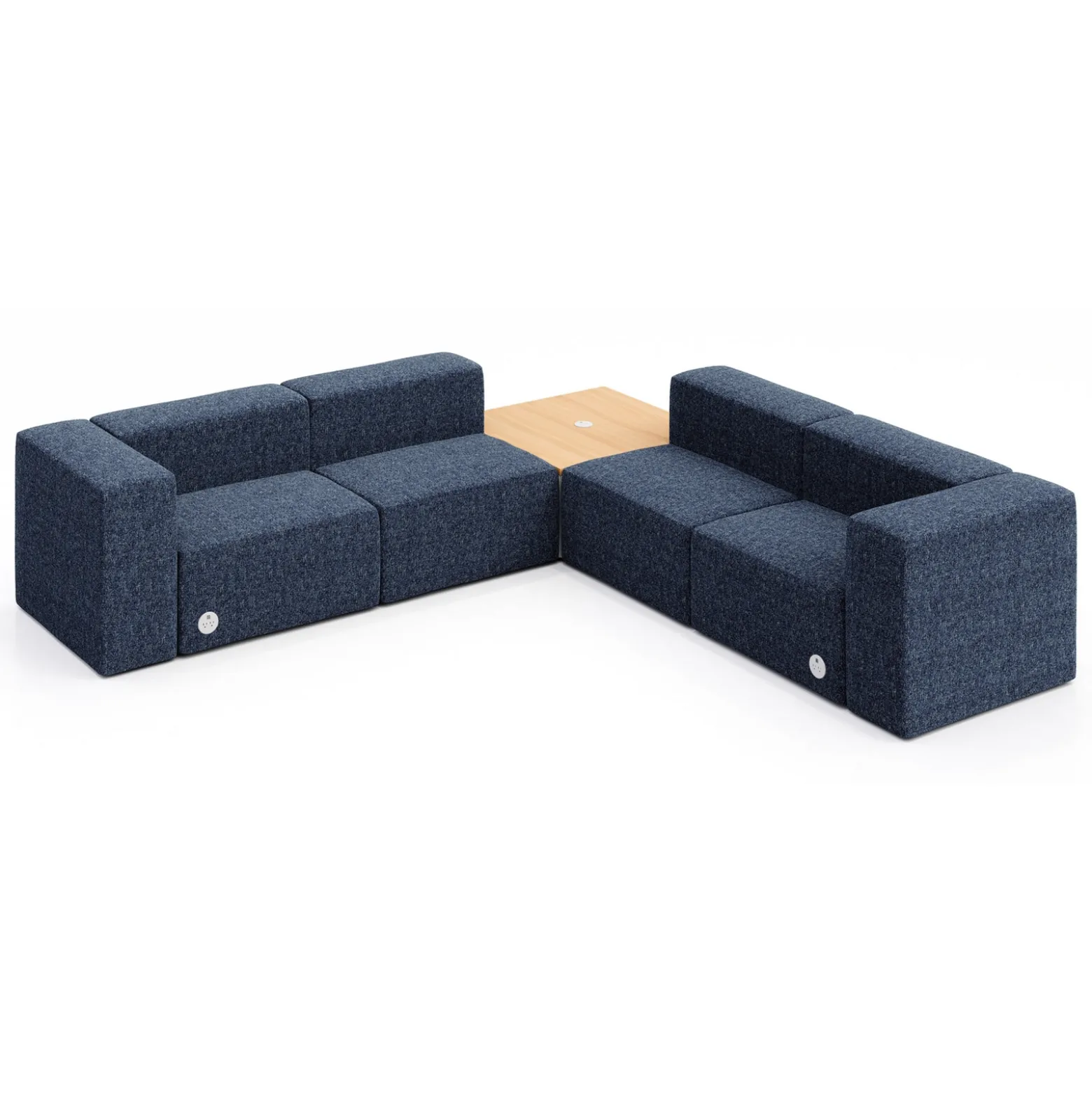 Haven 4 Person Corner Sofa with Table and Power