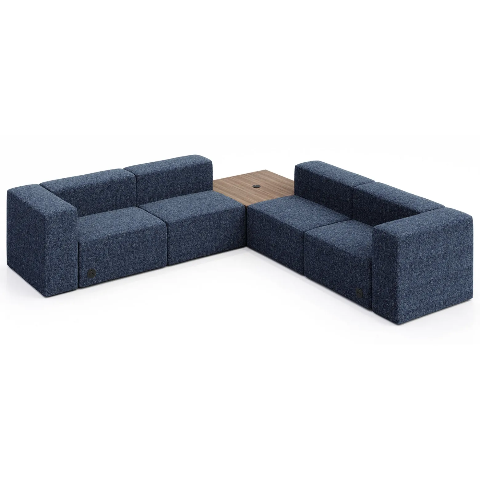 Haven 4 Person Corner Sofa with Table and Power