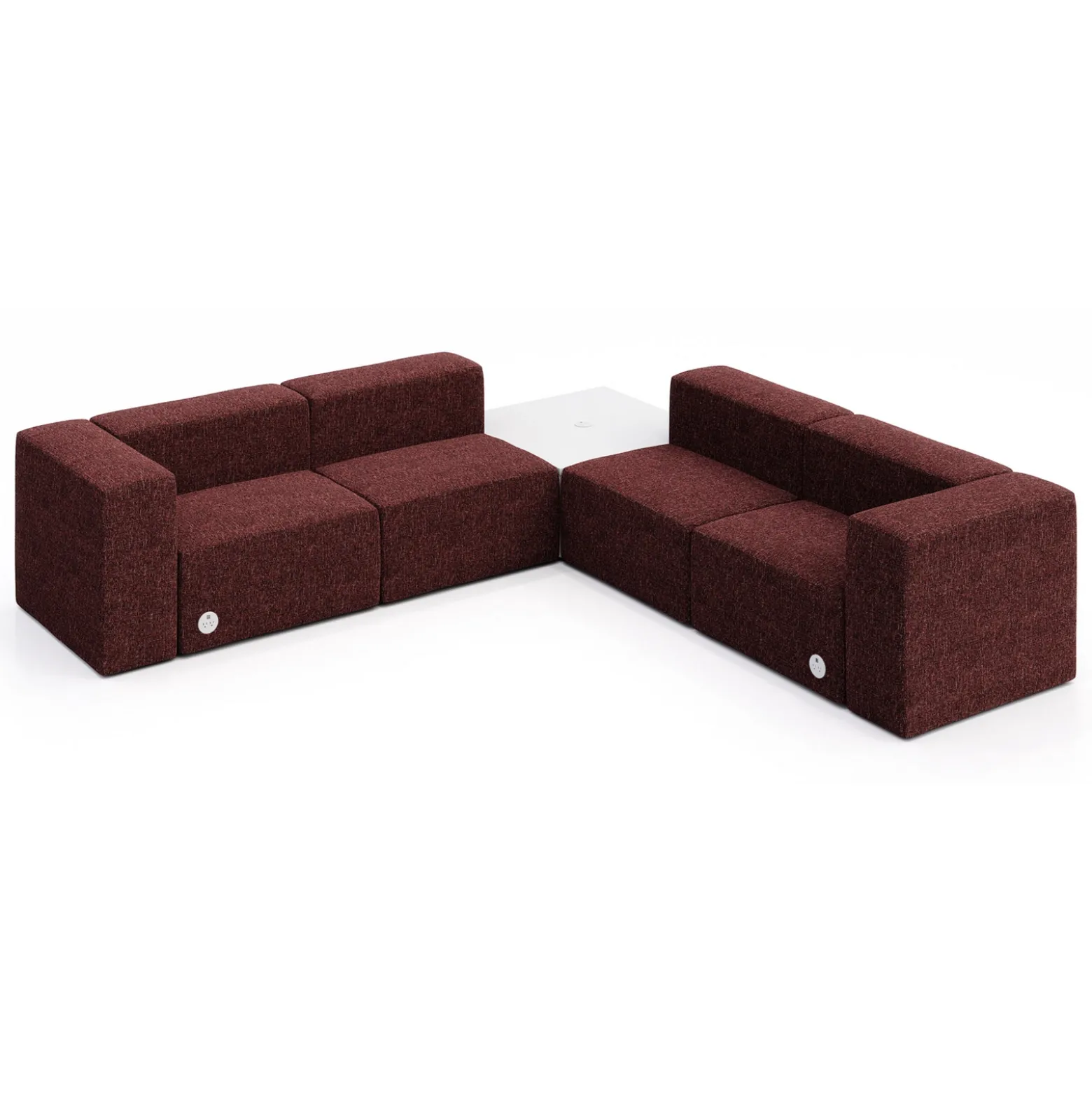 Haven 4 Person Corner Sofa with Table and Power