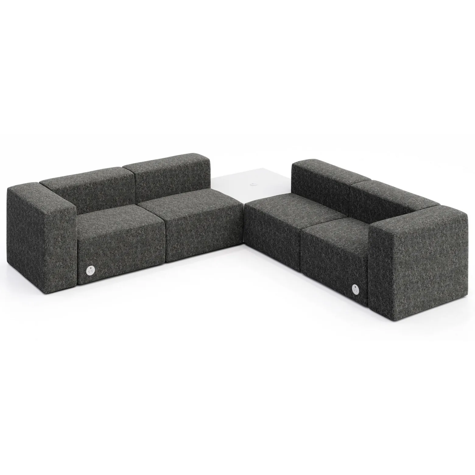 Haven 4 Person Corner Sofa with Table and Power