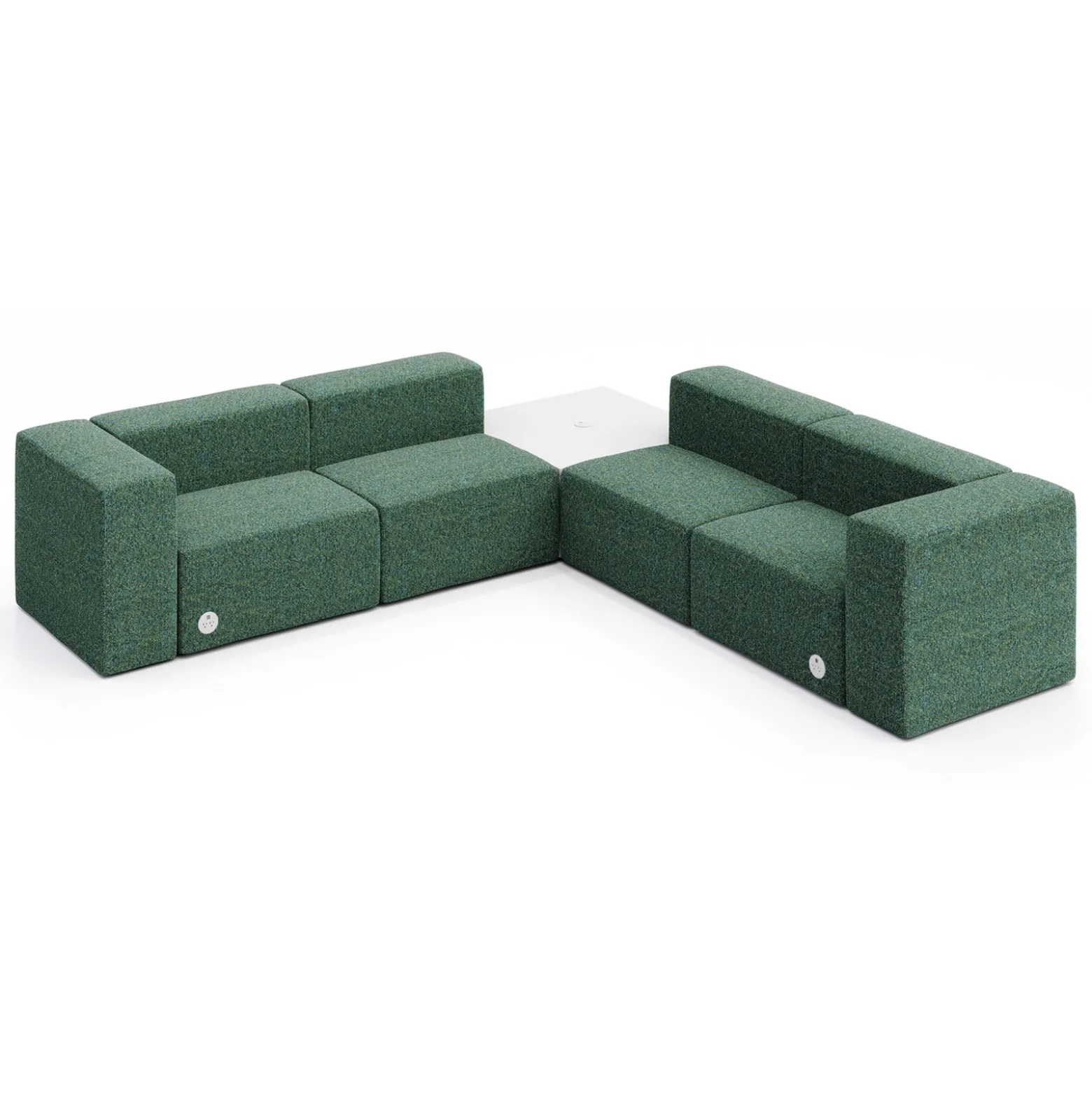 Haven 4 Person Corner Sofa with Table and Power