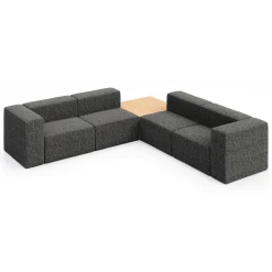 Haven 4 Person Modular Corner Sofa with Table