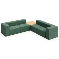 Haven 4 Person Modular Corner Sofa with Table