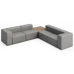 Haven 4 Person Modular Corner Sofa with Table