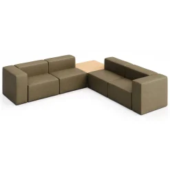 Haven 4 Person Modular Corner Sofa with Table