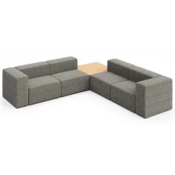 Haven 4 Person Modular Corner Sofa with Table