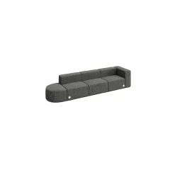 Haven 4 Person Modular Sofa with Power