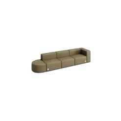 Haven 4 Person Modular Sofa with Power