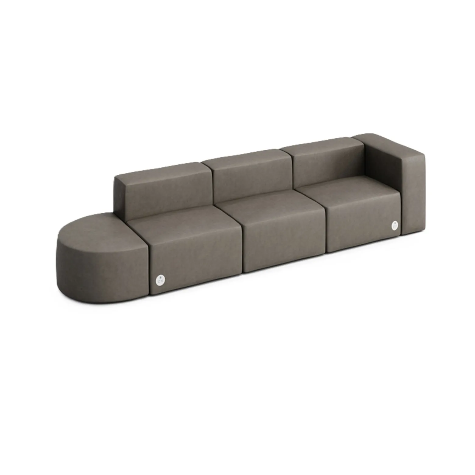Haven 4 Person Modular Sofa with Power
