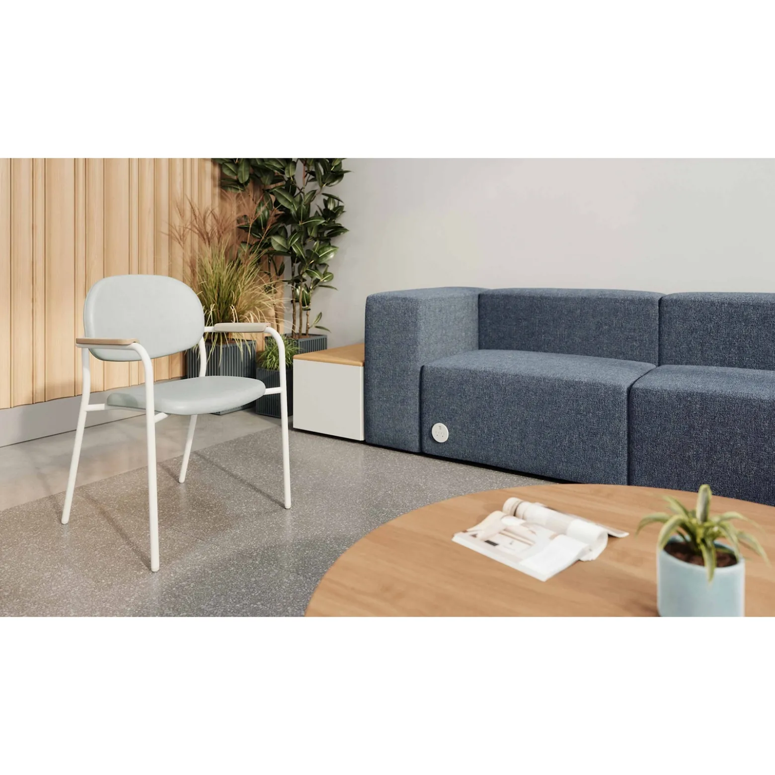 Haven 4 Person Modular Sofa with Power