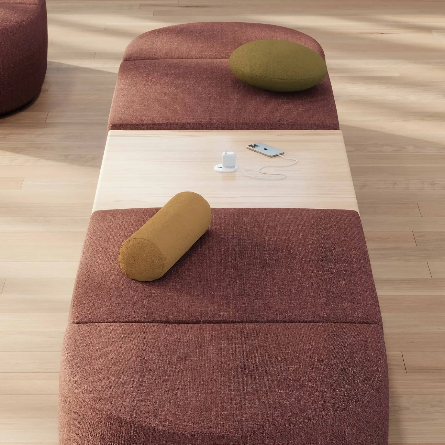 Haven 4 Person Modular Sofa with Table