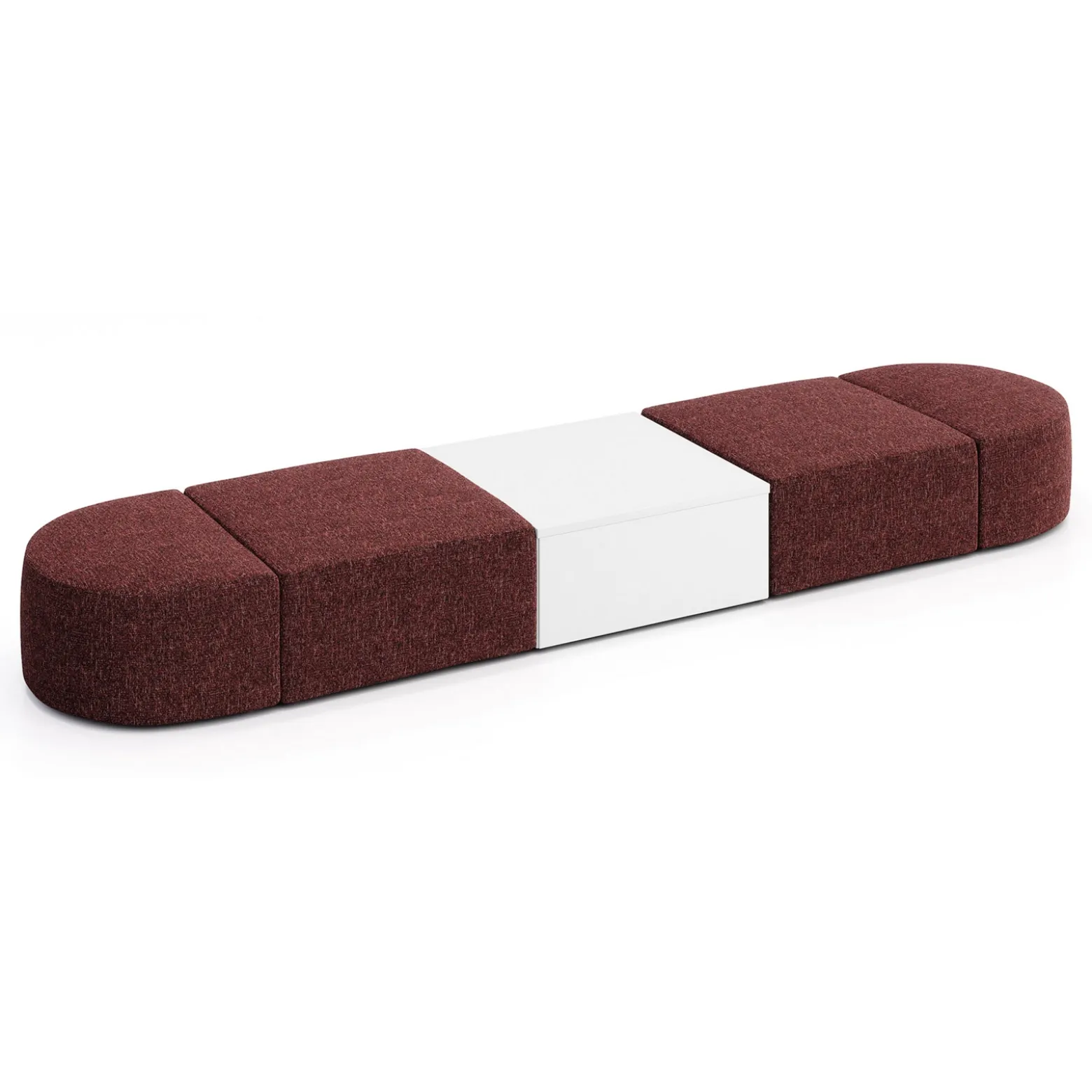 Haven 4 Person Modular Sofa with Table