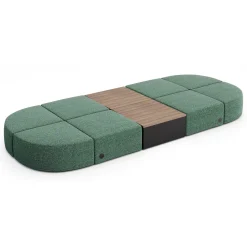 Haven 8 Person Modular Sofa with Table and Power