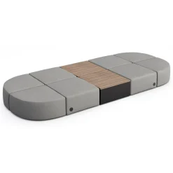 Haven 8 Person Modular Sofa with Table and Power