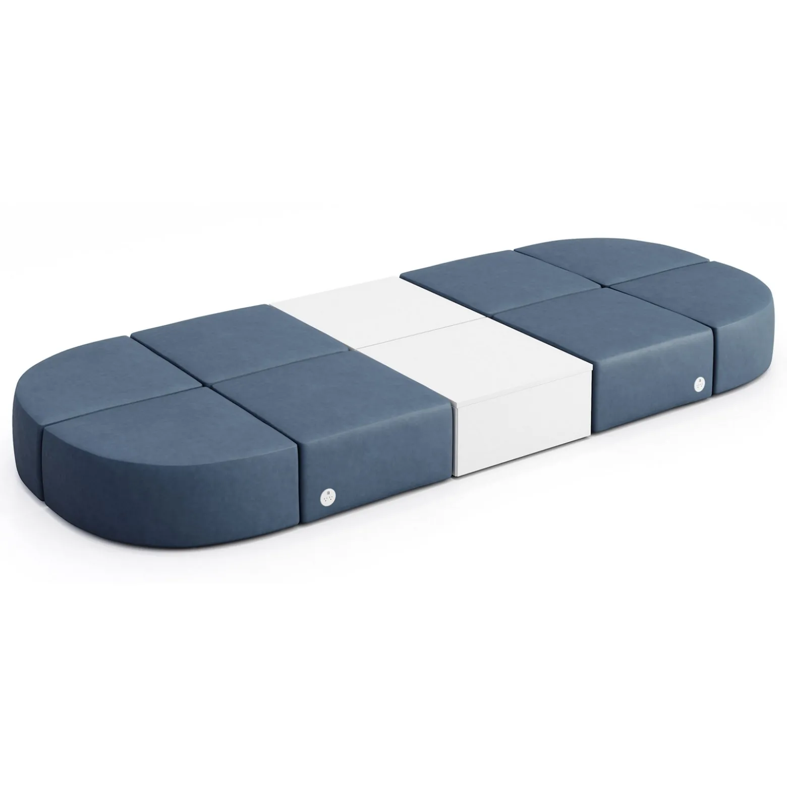 Haven 8 Person Modular Sofa with Table and Power