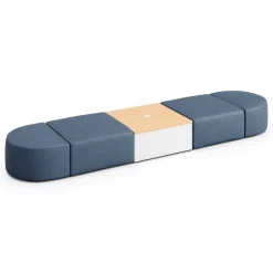 Haven 4 Person Modular Sofa with Table and Power