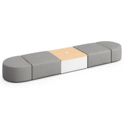 Haven 4 Person Modular Sofa with Table and Power