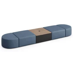 Haven 4 Person Modular Sofa with Table and Power