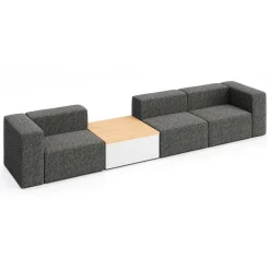 Haven 3 Person Modular Sofa with Table