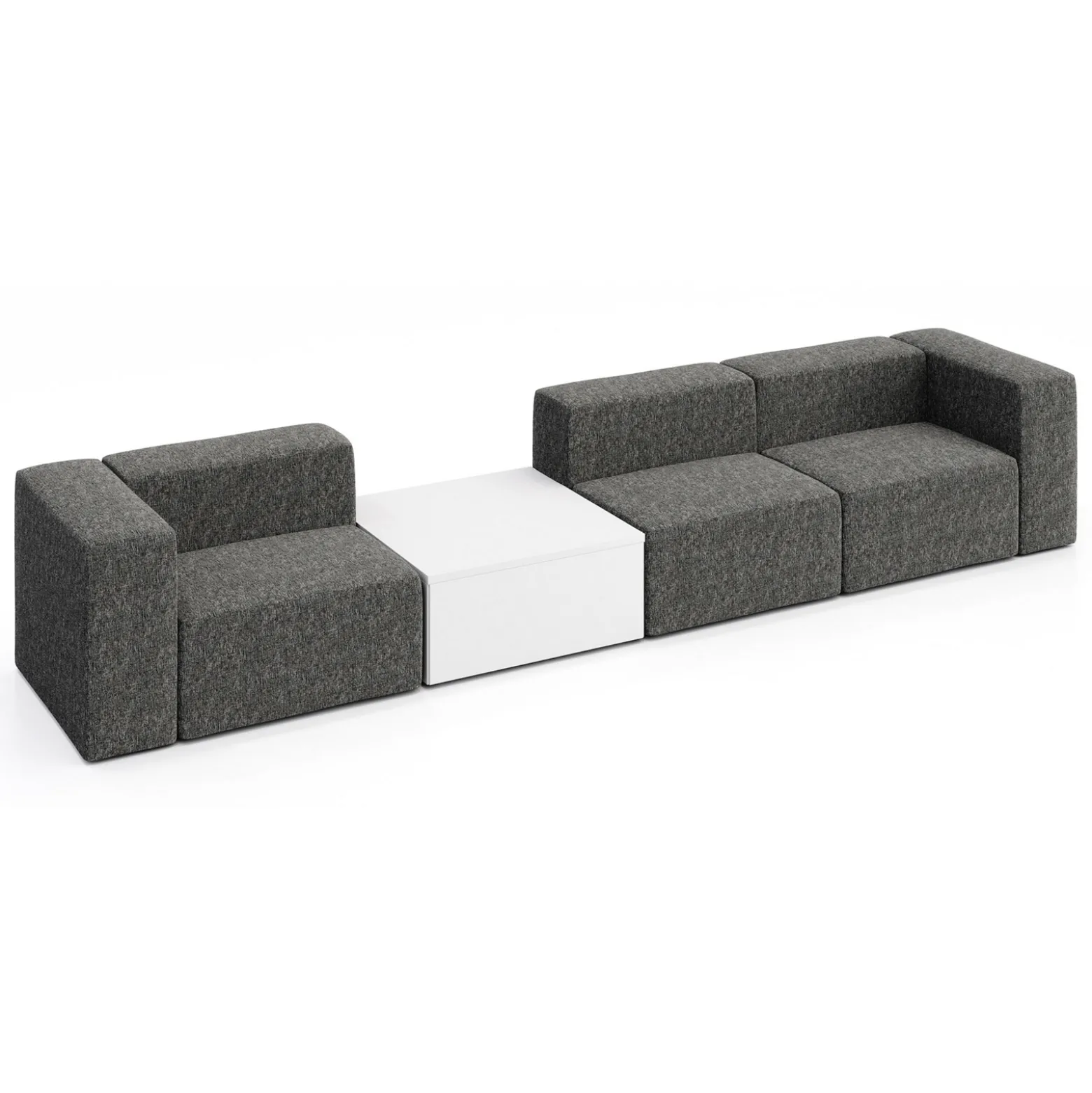 Haven 3 Person Modular Sofa with Table