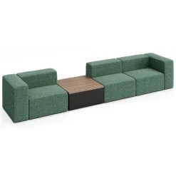 Haven 3 Person Modular Sofa with Table