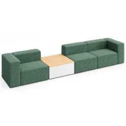 Haven 3 Person Modular Sofa with Table