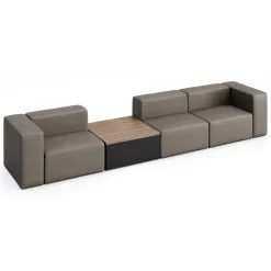 Haven 3 Person Modular Sofa with Table