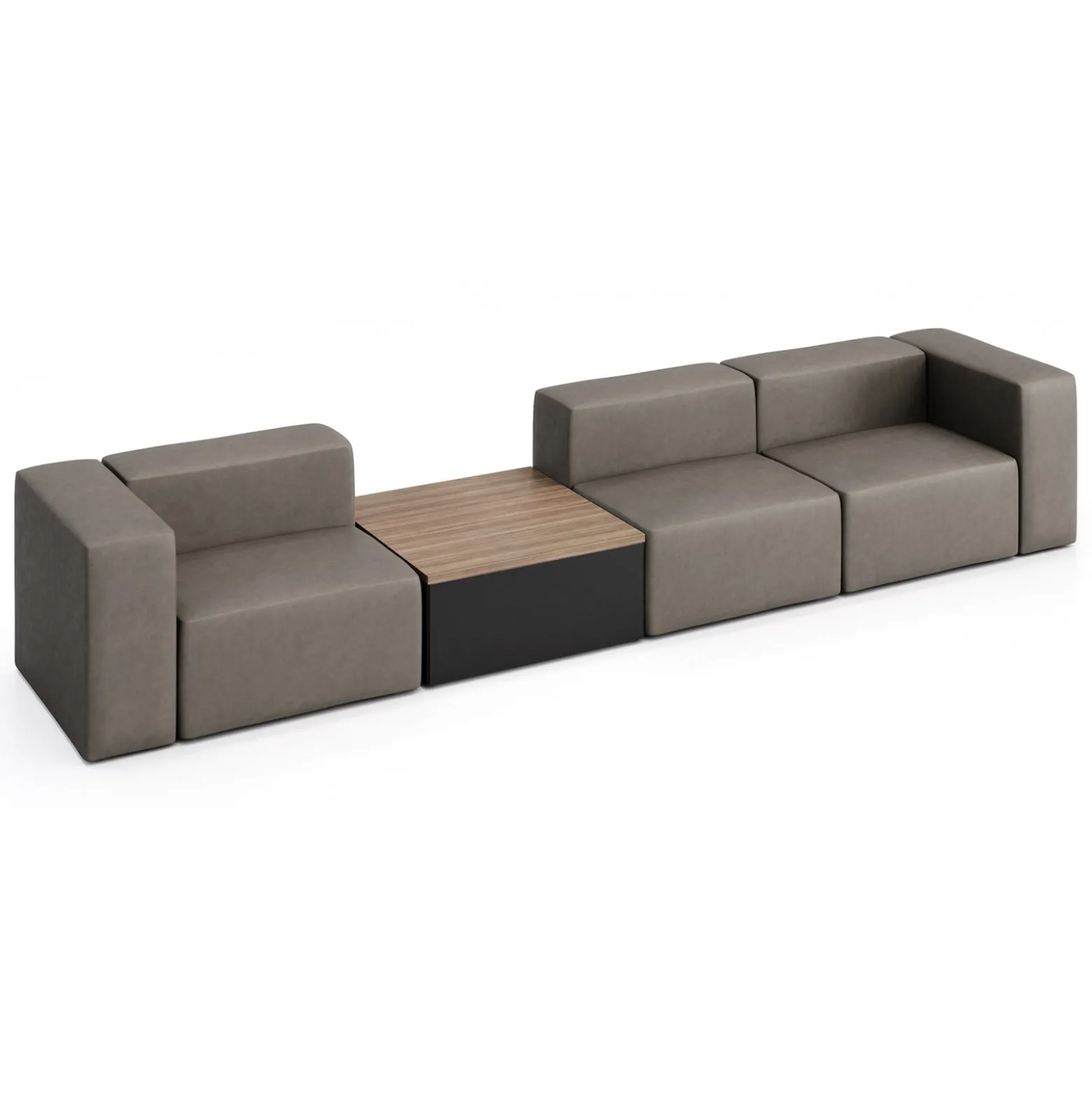 Haven 3 Person Modular Sofa with Table