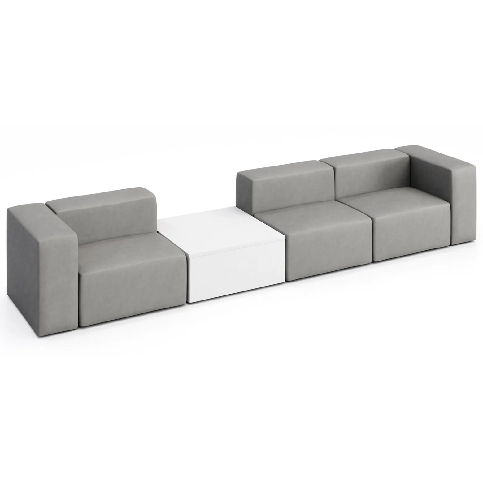 Haven 3 Person Modular Sofa with Table