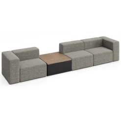 Haven 3 Person Modular Sofa with Table