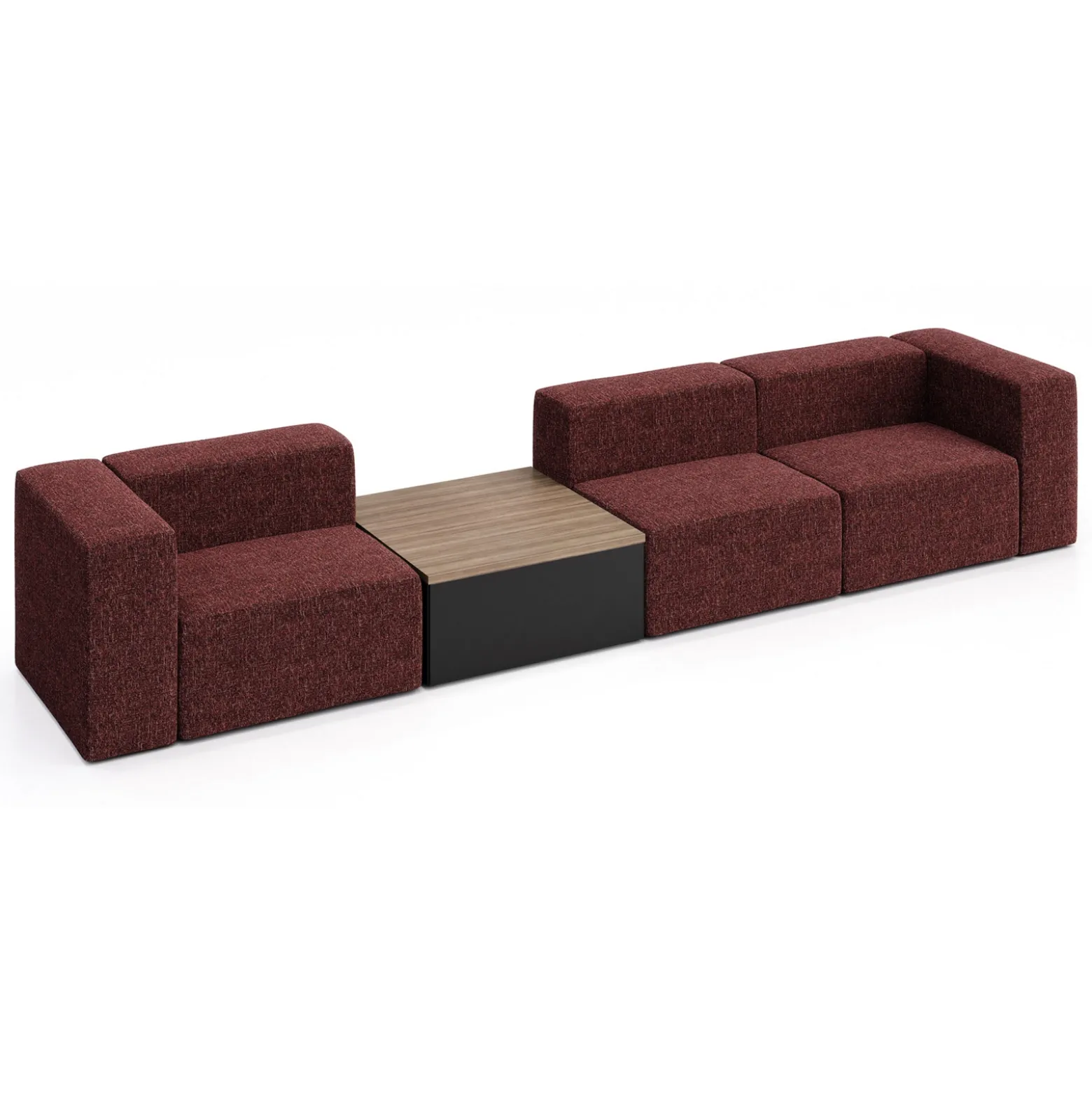 Haven 3 Person Modular Sofa with Table