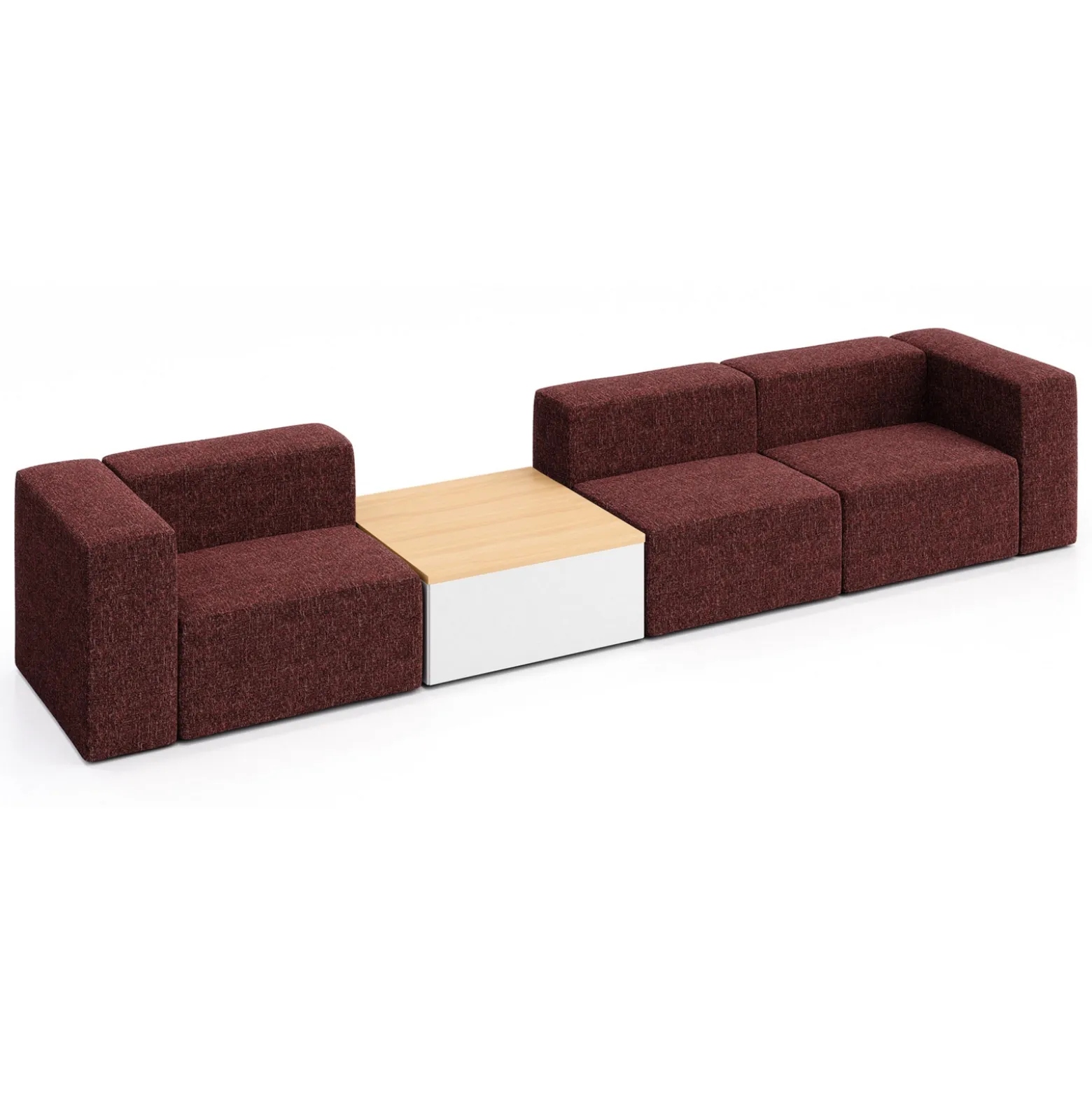 Haven 3 Person Modular Sofa with Table