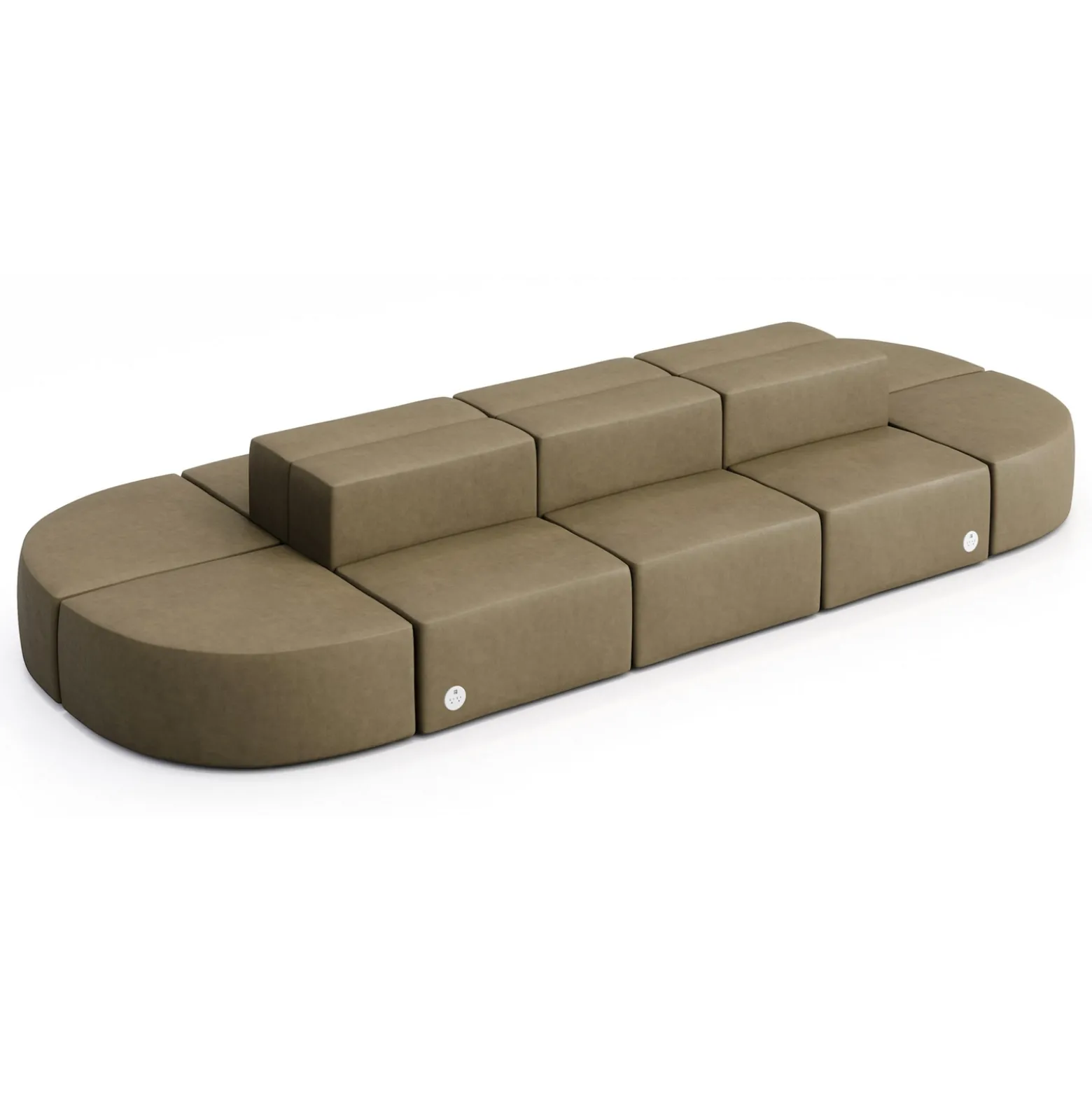 Haven 10 Person Modular Sofa with Power