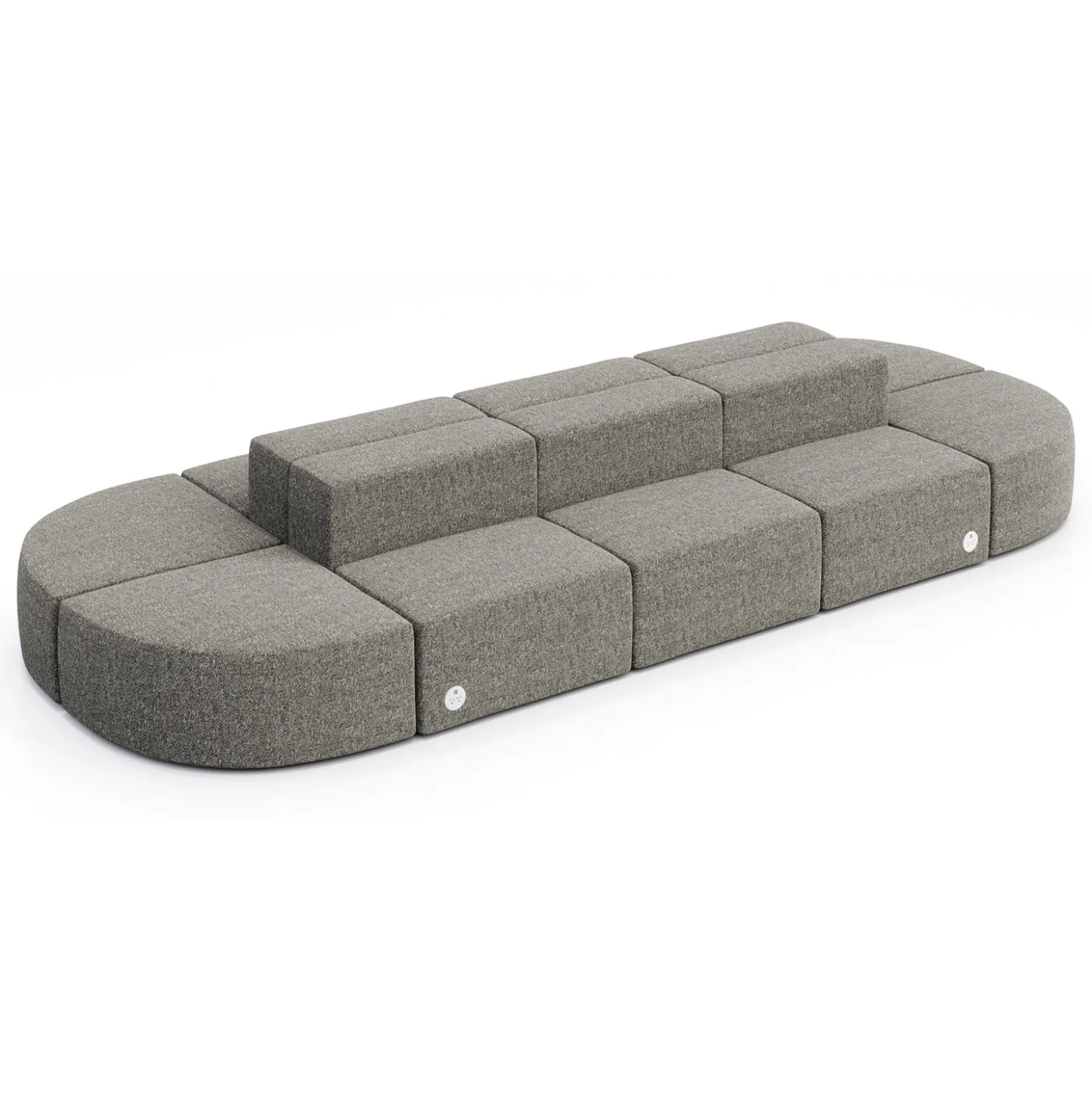 Haven 10 Person Modular Sofa with Power