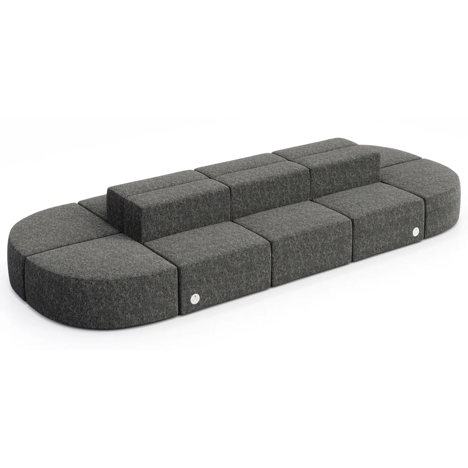 Haven 10 Person Modular Sofa with Power
