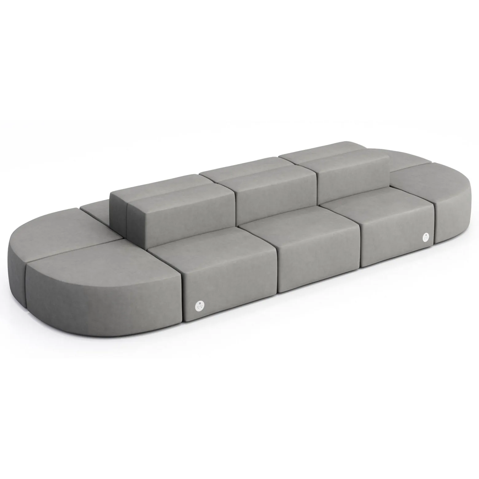 Haven 10 Person Modular Sofa with Power