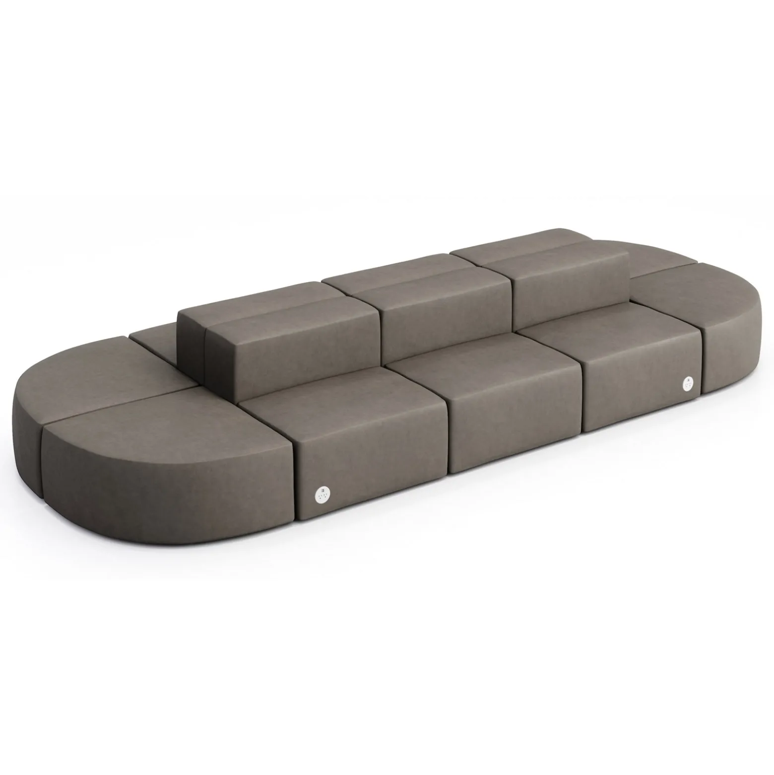Haven 10 Person Modular Sofa with Power