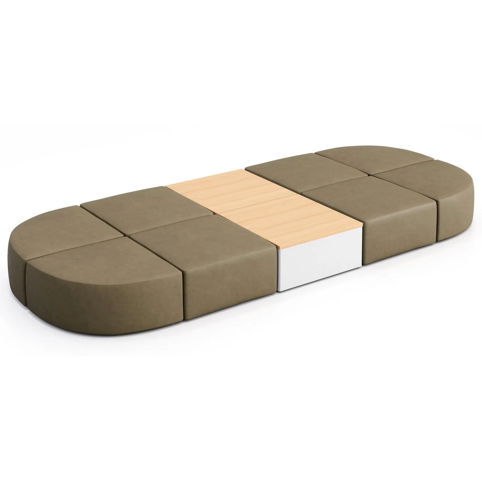 Haven 8 Person Modular Sofa with Table