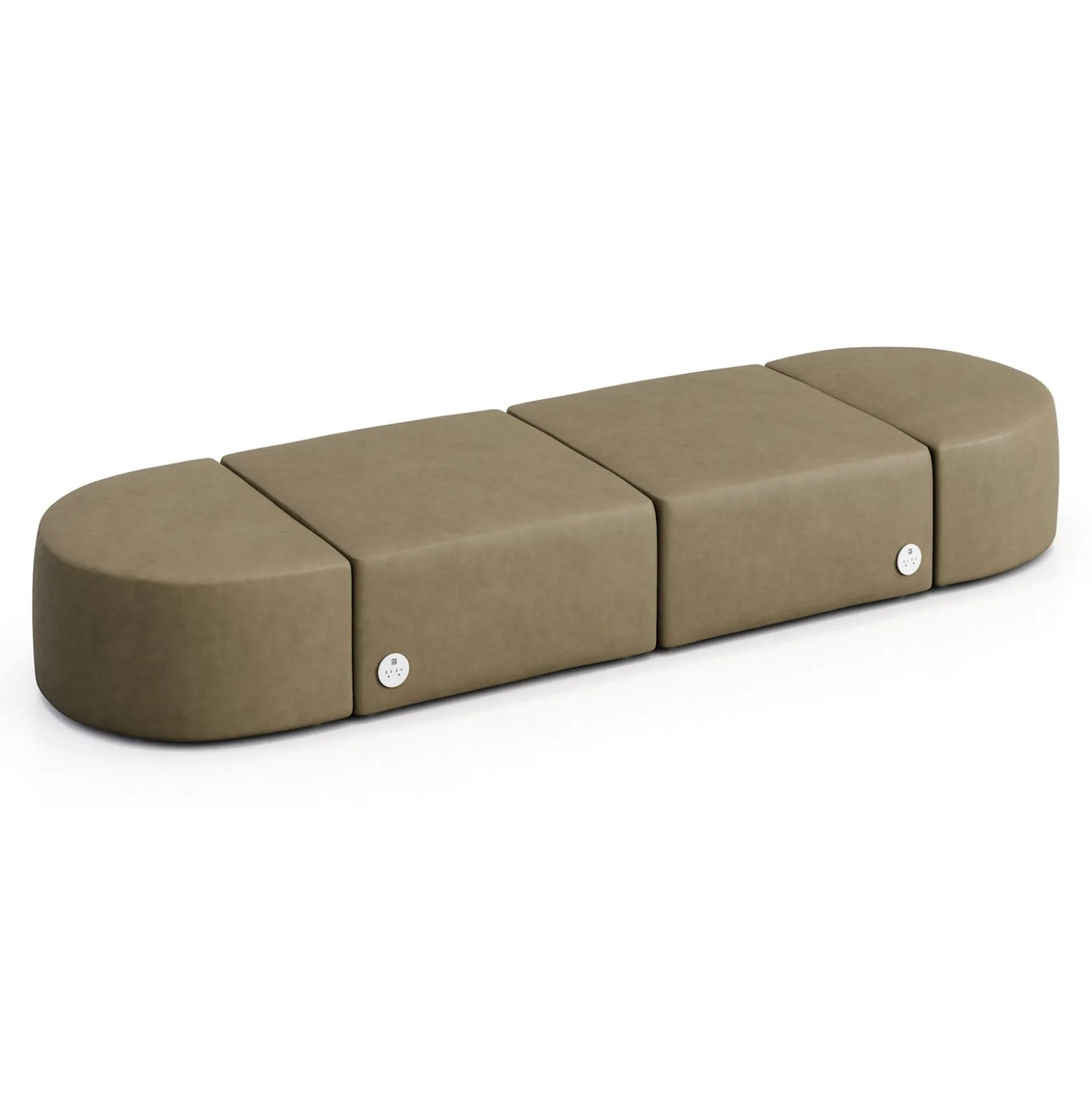 Haven 4 Person Modular Sofa with Power