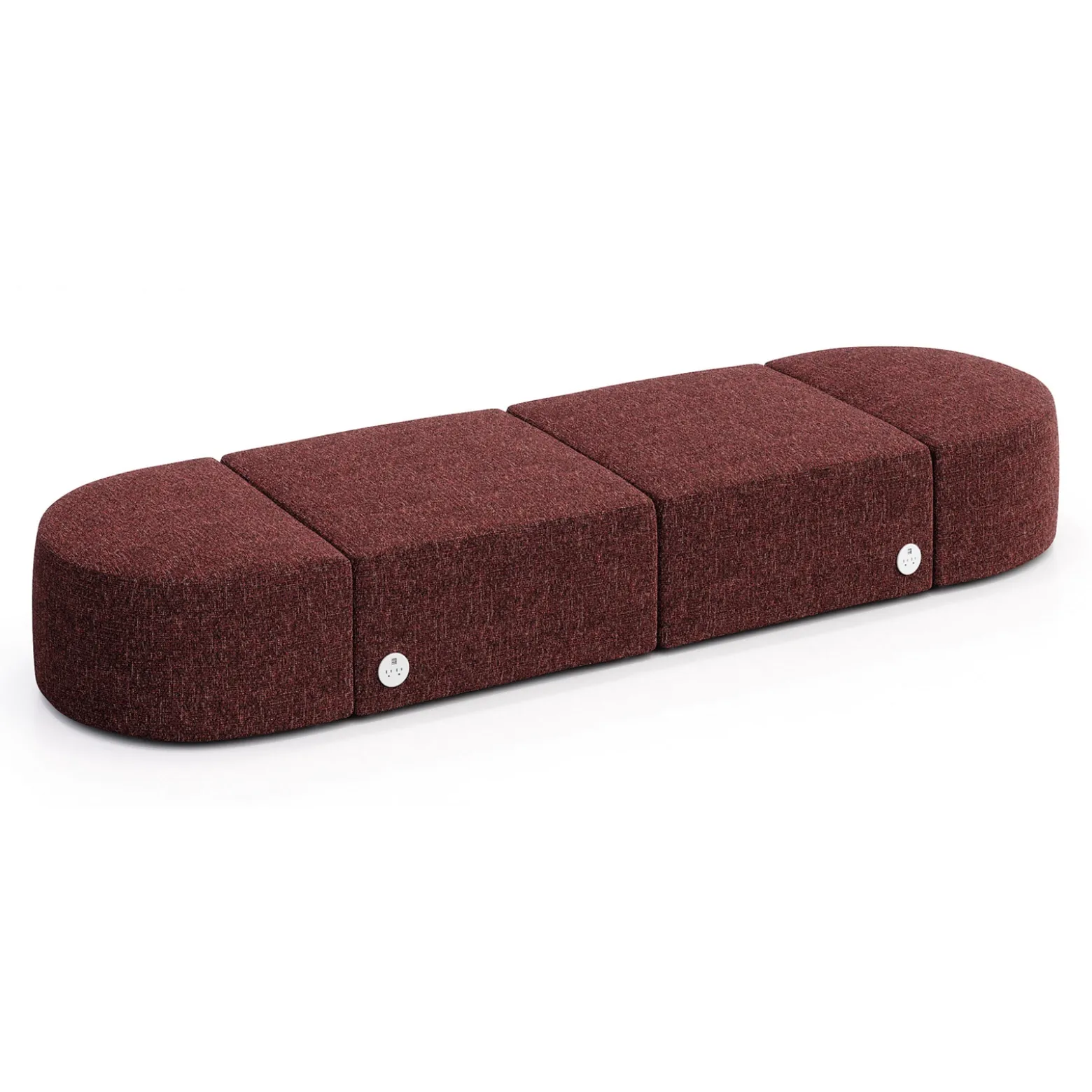 Haven 4 Person Modular Sofa with Power