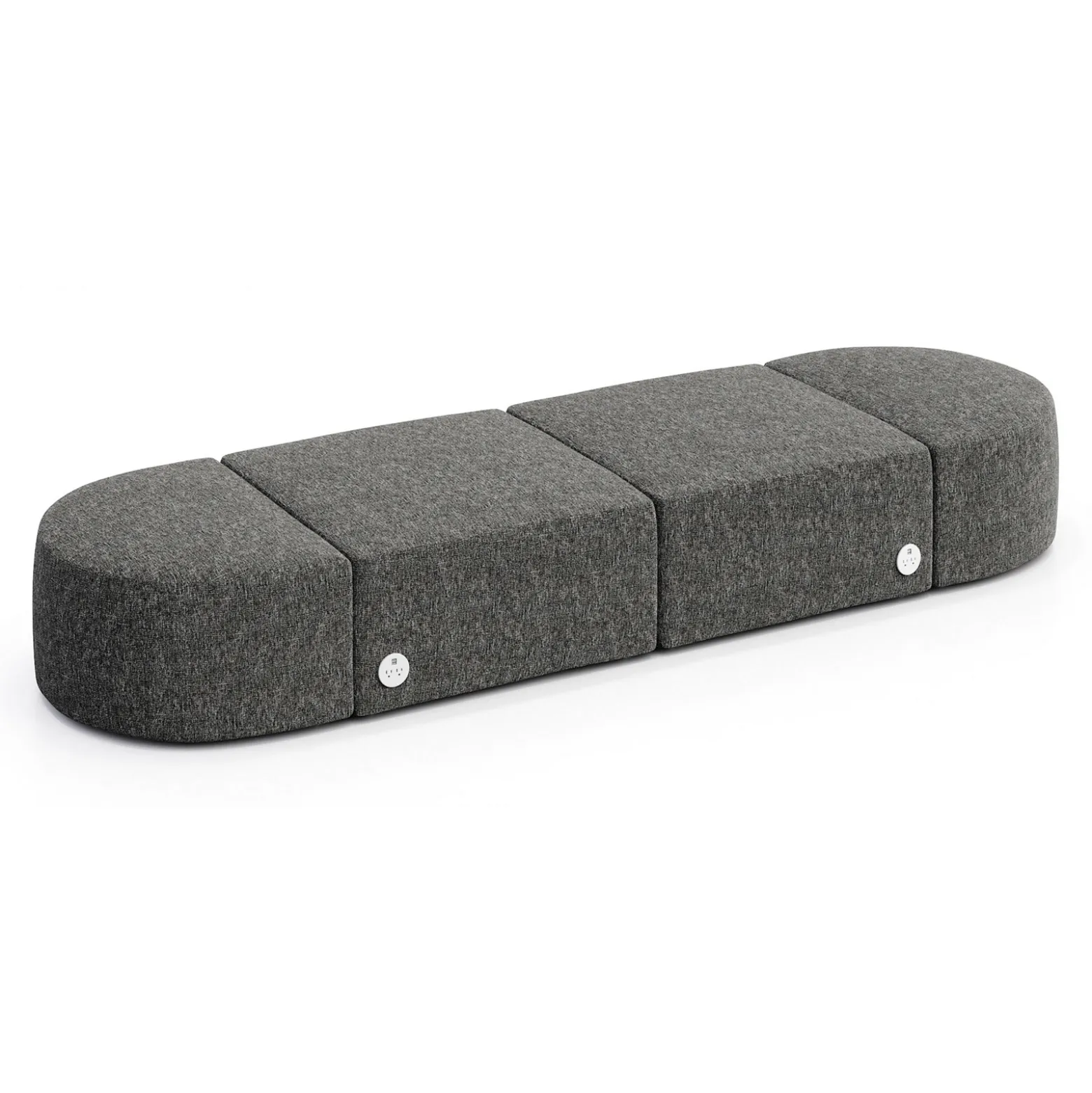 Haven 4 Person Modular Sofa with Power