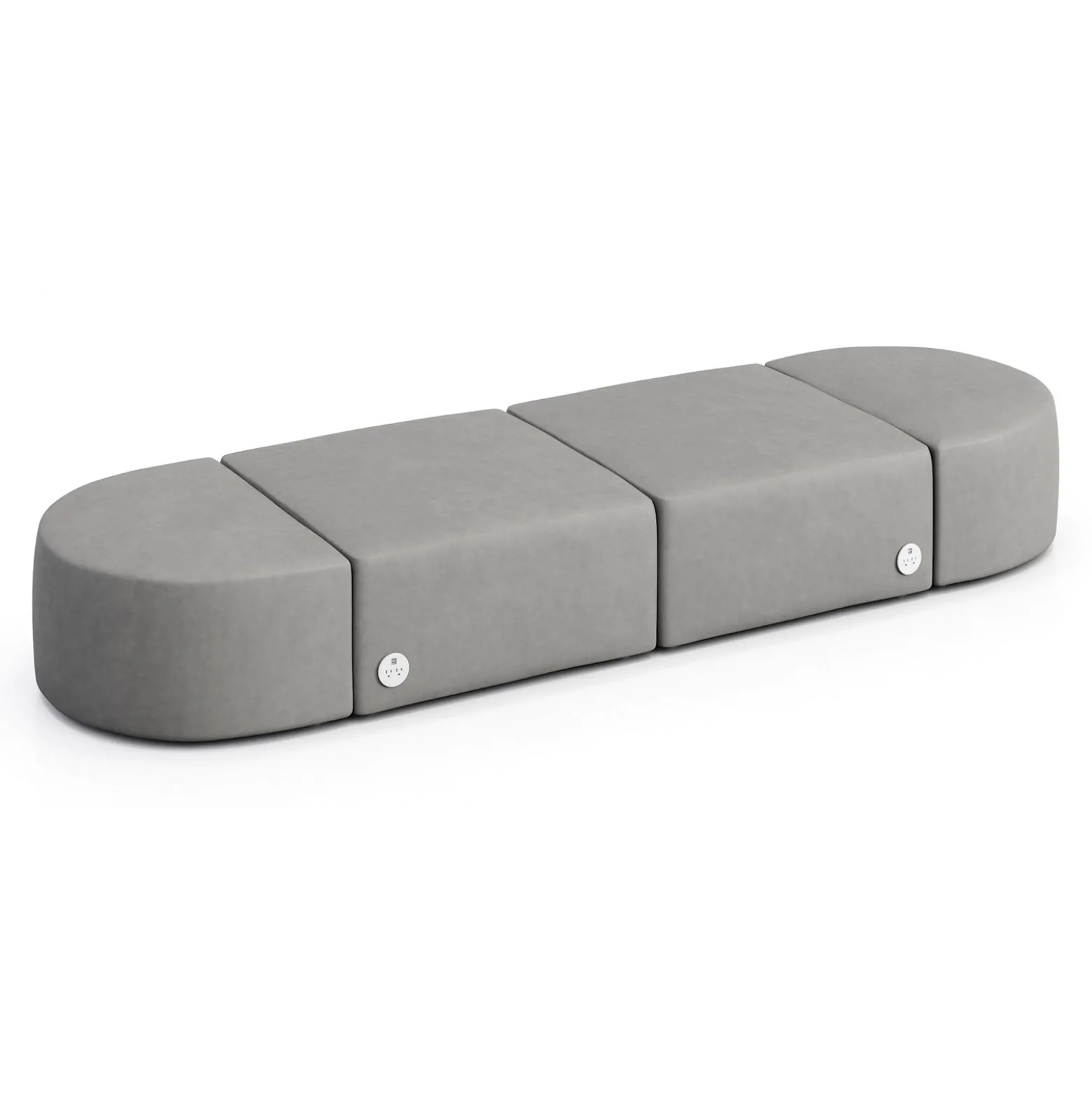 Haven 4 Person Modular Sofa with Power