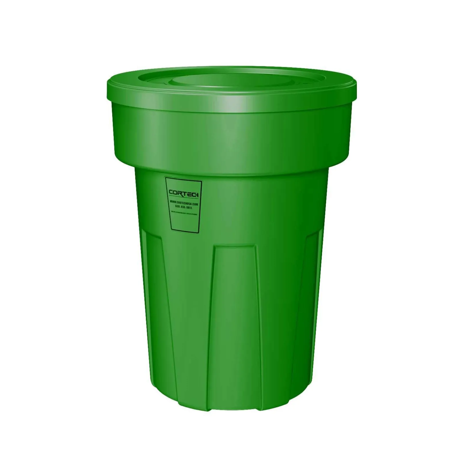 Heavy Duty All environment Waste Receptacle with floor guides- 50 Gallon