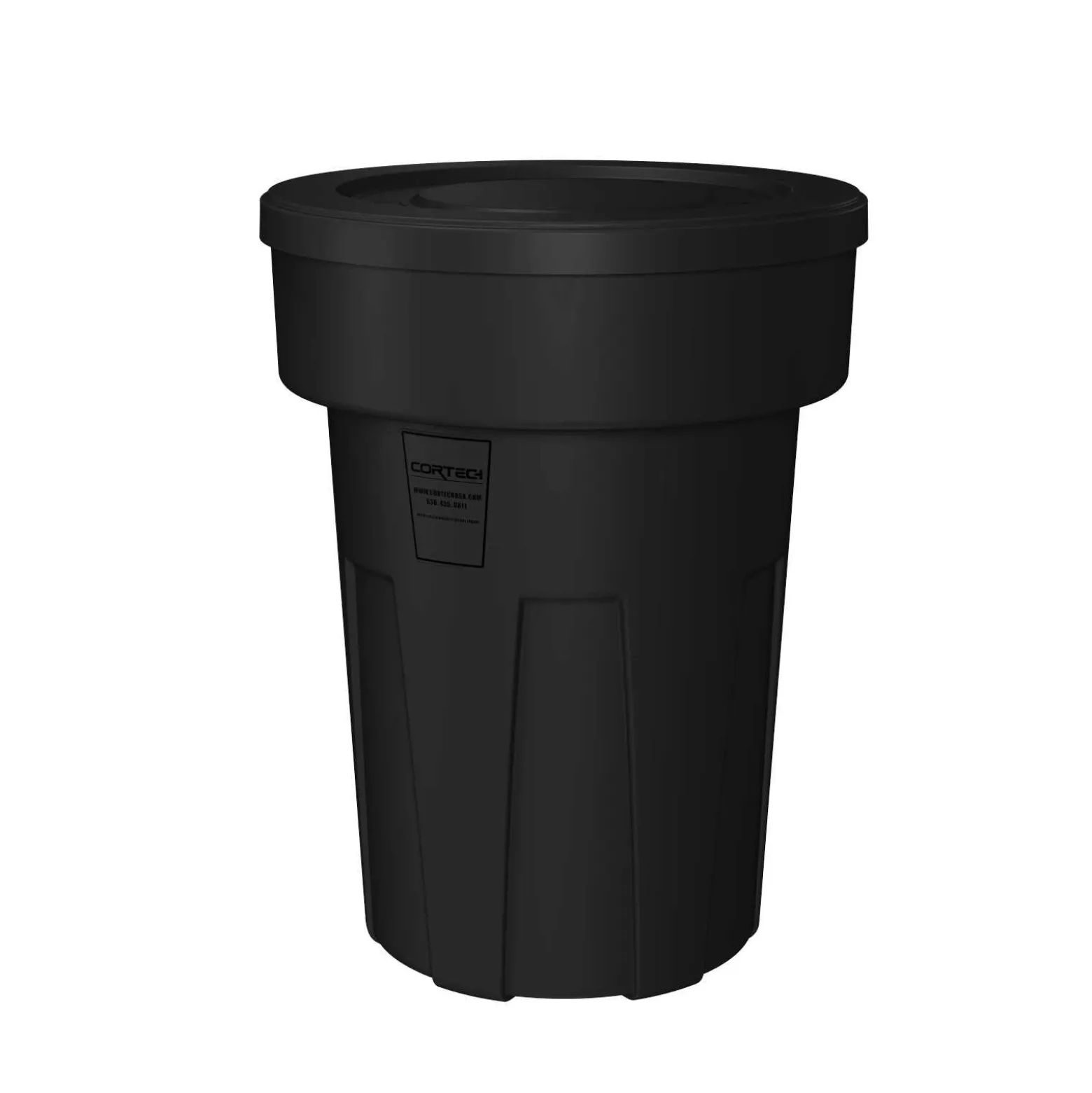 Heavy Duty All environment Waste Receptacle with floor guides- 50 Gallon