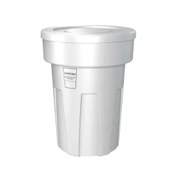 Heavy Duty All environment Waste Receptacle with floor guides- 50 Gallon