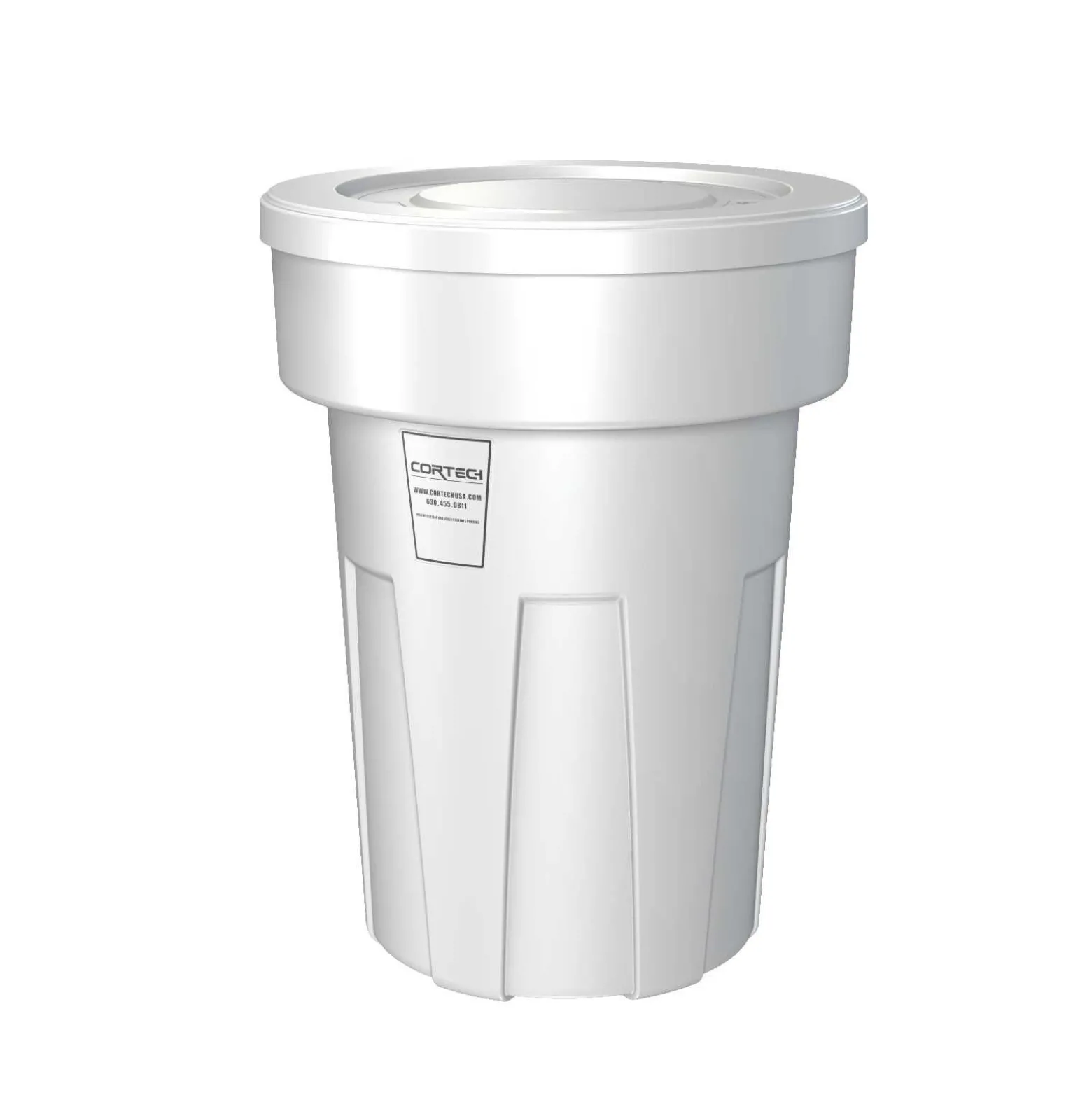 Heavy Duty All environment Waste Receptacle with floor guides- 50 Gallon