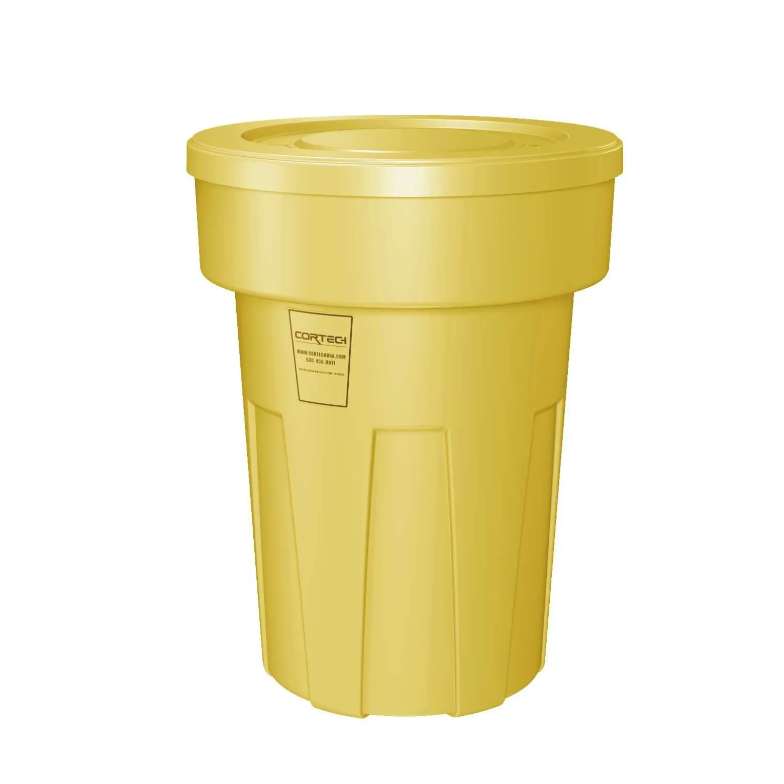 Heavy Duty All environment Waste Receptacle with floor guides- 50 Gallon