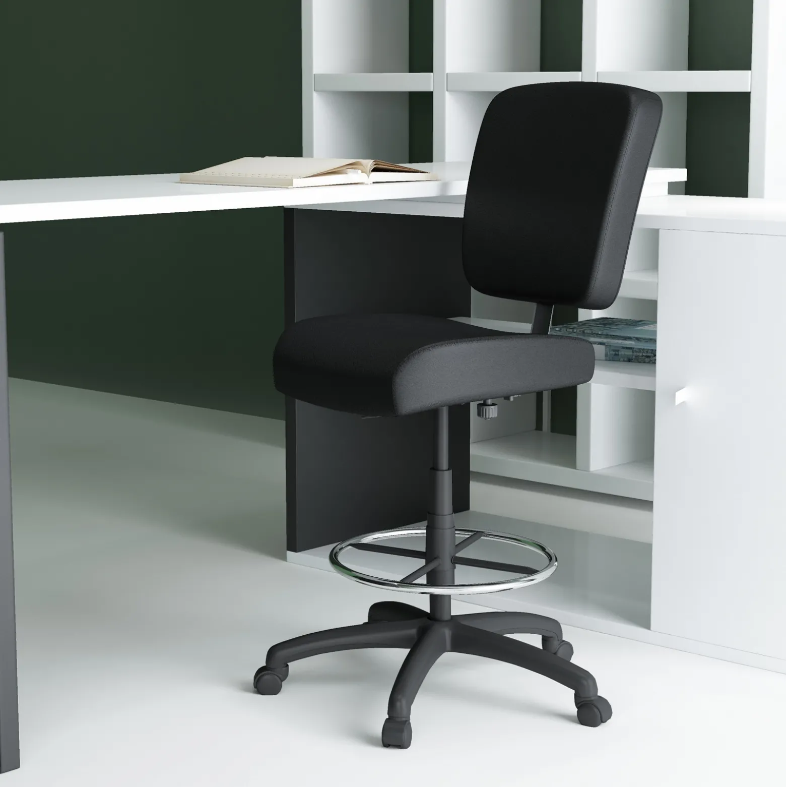 Heavy Duty Office Stool. 300 lb. Capacity