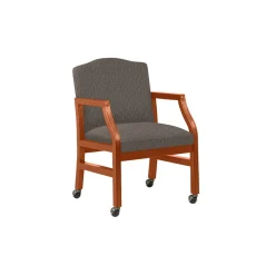 Heavy-Duty Fabric Traditional Guest Chair with Casters